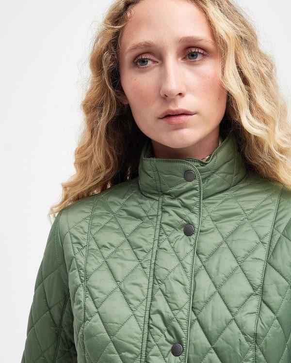 Barbour Flyweight Cavalry Quilted Jacket Grøn | BABO89305