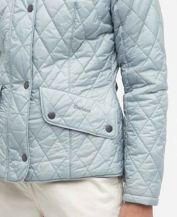 Barbour Flyweight Cavalry Quilted Jacket Grå Blå | BABO89317