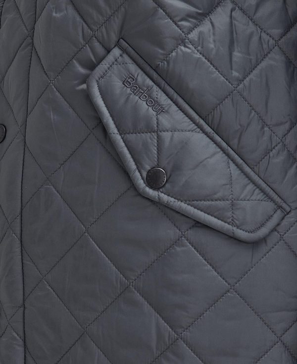 Barbour Flyweight Chelsea Quilted Jacket Dyb Grå | BABO87357