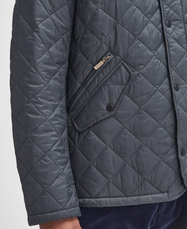 Barbour Flyweight Chelsea Quilted Jacket Dyb Grå | BABO87357