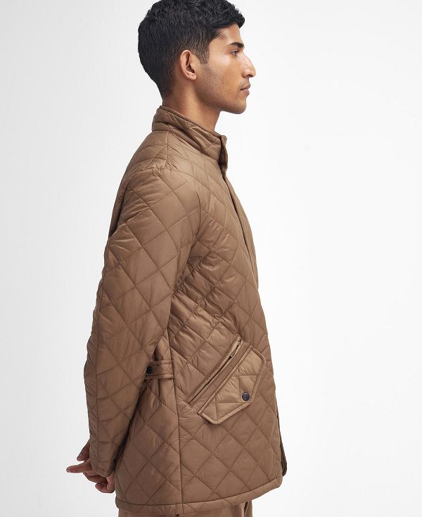 Barbour Flyweight Chelsea Quilted Jacket Brune | BABO87358