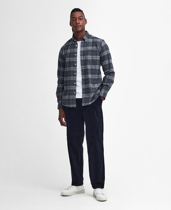 Barbour Forestfield Tailored Long Sleeved Shirt Grå | BABO87815