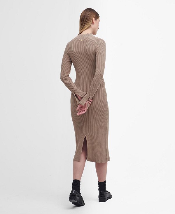 Barbour Francis Knitted Midi Dress Mørkeblå | BABO89653