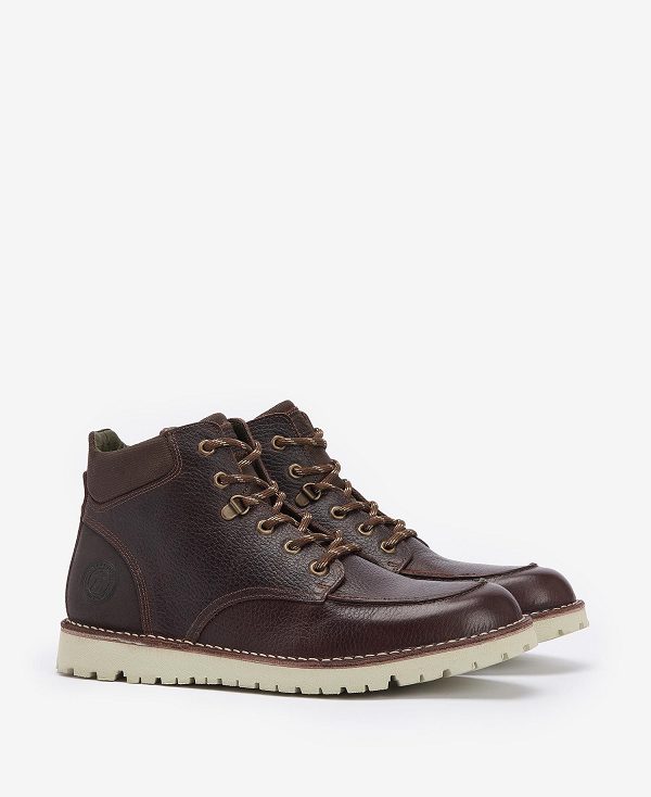 Barbour Fred Moc Toe Boots Brune | BABO88857