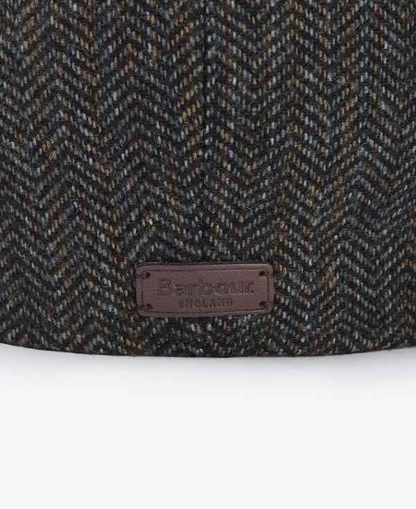 Barbour Fyne Tweed Baker Boy Cap Olivengrøn | BABO89027