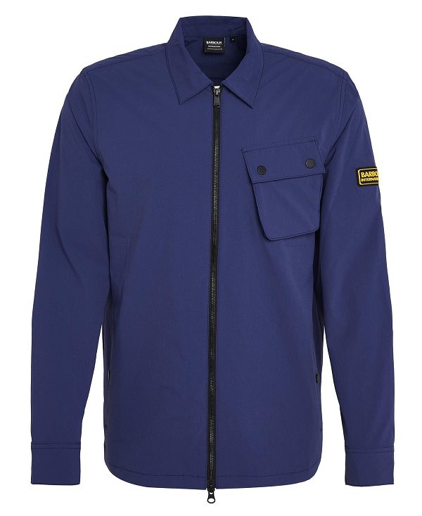 Barbour Gate Overshirt Mørkeblå | BABO87980