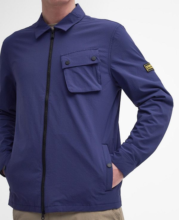 Barbour Gate Overshirt Mørkeblå | BABO87980