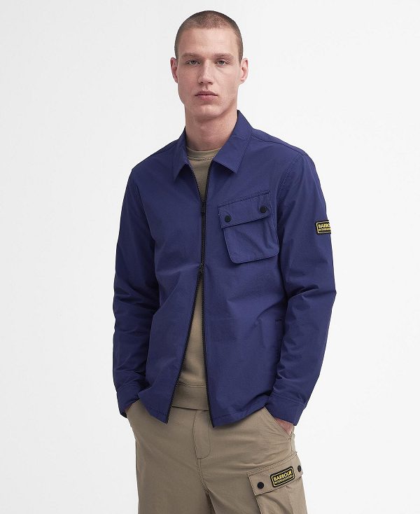 Barbour Gate Overshirt Mørkeblå | BABO87980