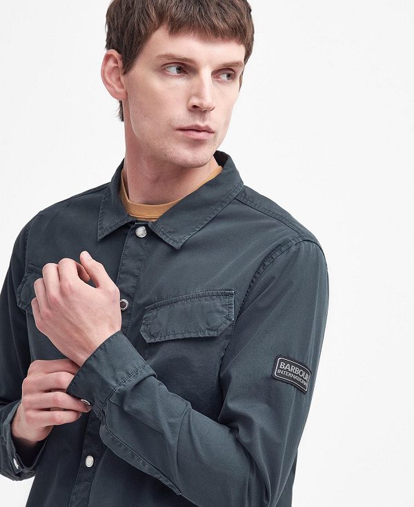 Barbour Gear Overshirt Mørkeblå | BABO87972