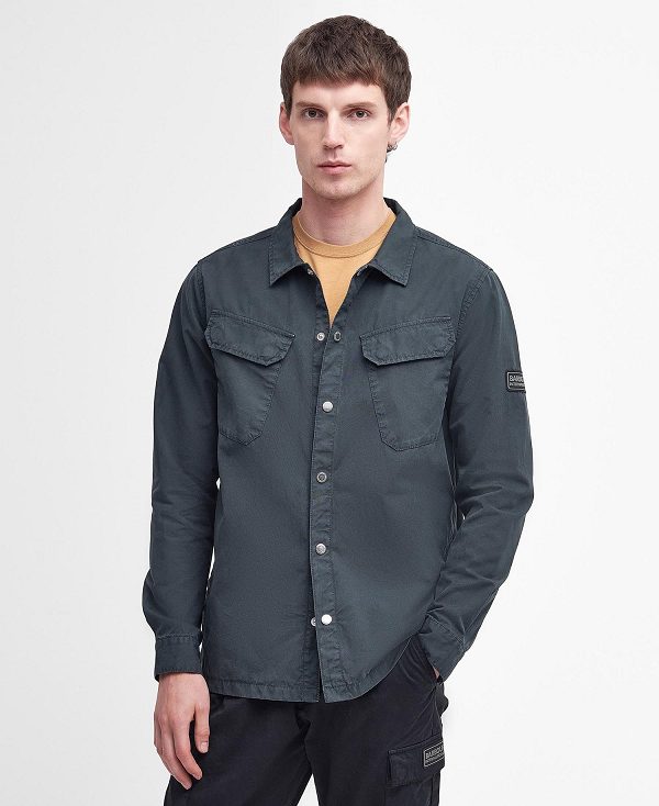 Barbour Gear Overshirt Mørkeblå | BABO87972