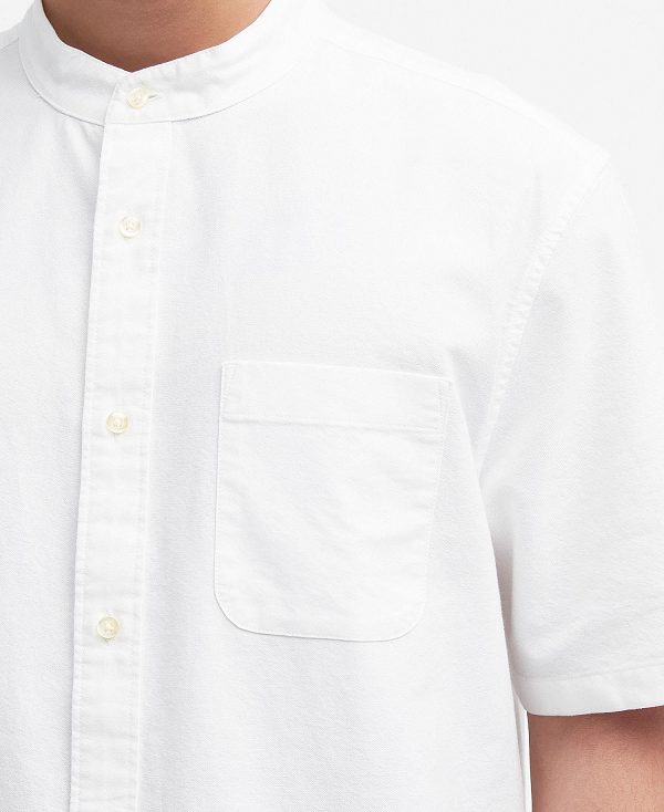 Barbour Gerrard Oversized Short-sleeved Shirt Hvide | BABO87686