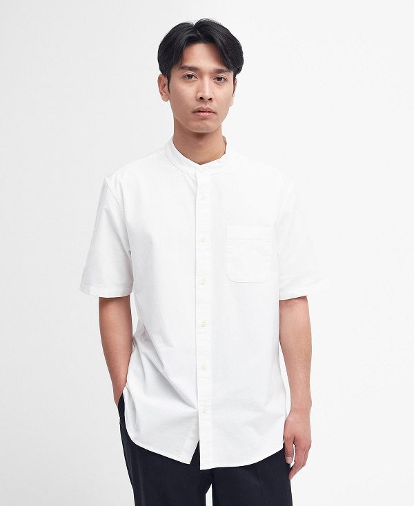 Barbour Gerrard Oversized Short-sleeved Shirt Hvide | BABO87686