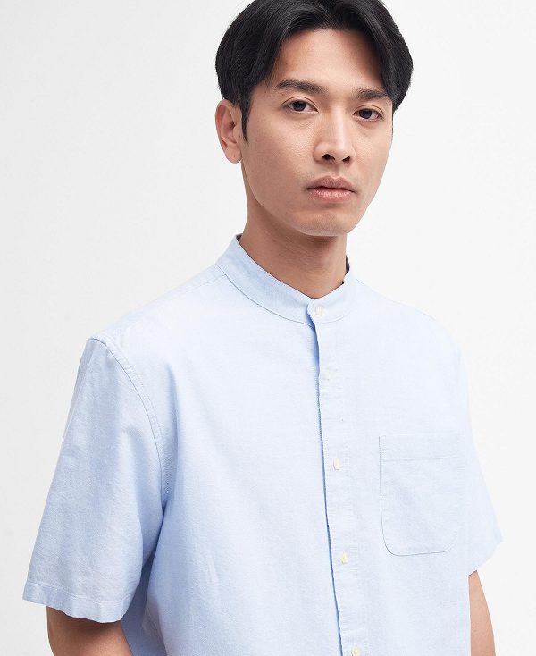 Barbour Gerrard Oversized Short-sleeved Shirt Blå | BABO87687