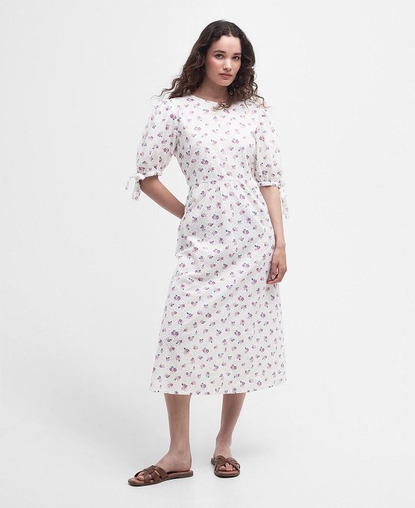 Barbour Goodleigh Midi Dress Flerfarvede | BABO89630