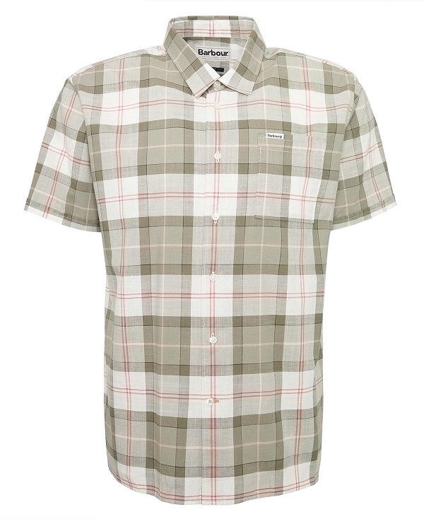 Barbour Gordon Tailored Short-sleeved Shirt Tartan | BABO87751