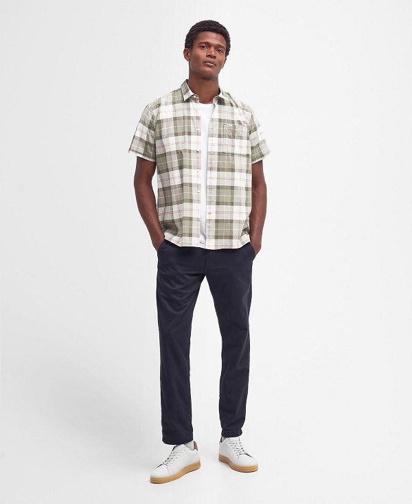 Barbour Gordon Tailored Short-sleeved Shirt Tartan | BABO87751