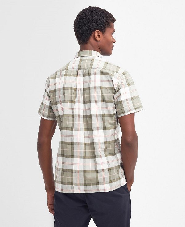 Barbour Gordon Tailored Short-sleeved Shirt Tartan | BABO87751