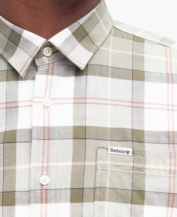 Barbour Gordon Tailored Short-sleeved Shirt Tartan | BABO87751