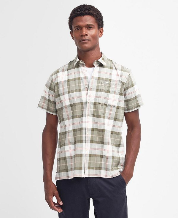 Barbour Gordon Tailored Short-sleeved Shirt Tartan | BABO87751