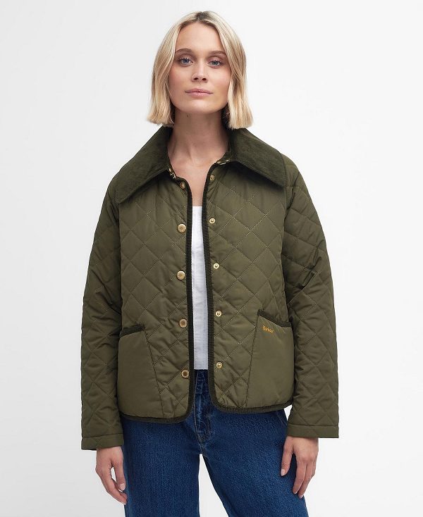 Barbour Gosford Quilted Jacket Grøn | BABO89307