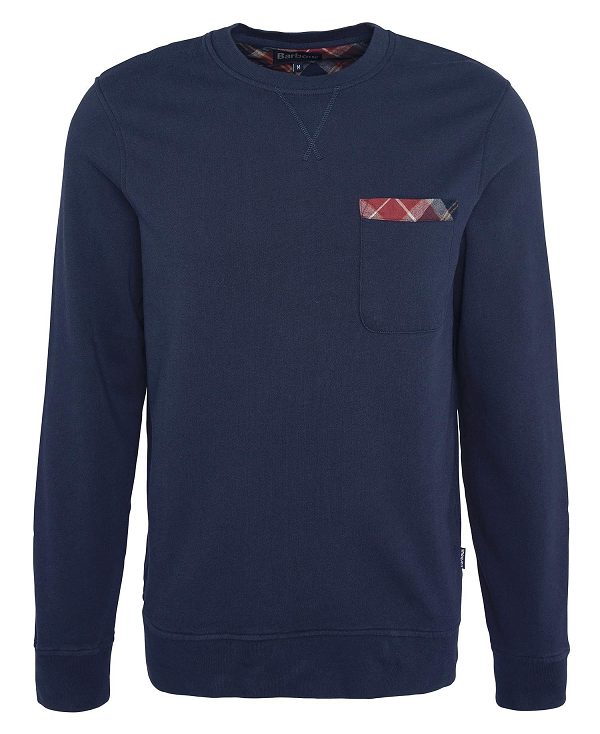 Barbour Goswick Sweatshirt Mørkeblå | BABO88444