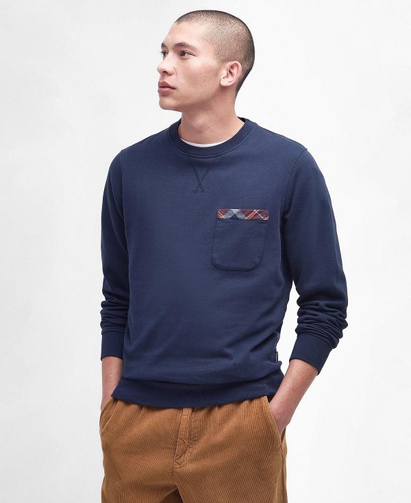 Barbour Goswick Sweatshirt Mørkeblå | BABO88444