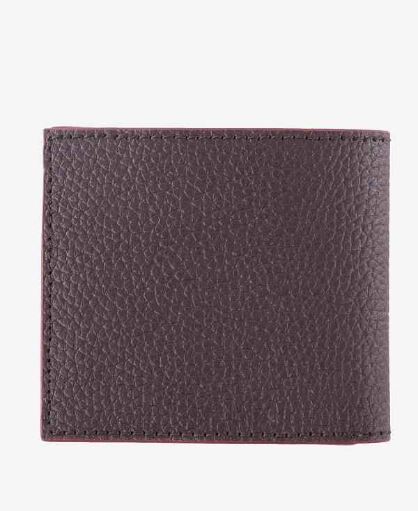 Barbour Grain Leather Billfold Wallet Brune | BABO89165