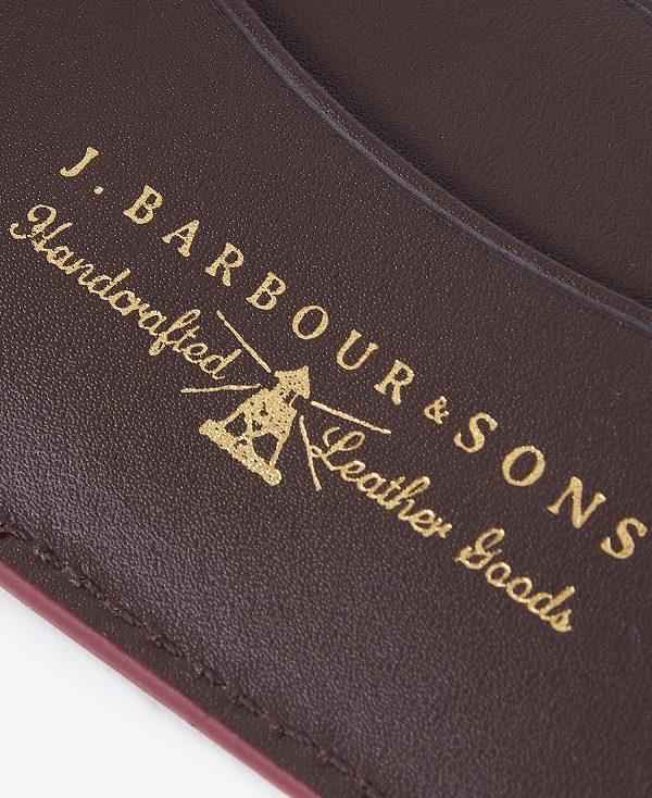 Barbour Grain Leather Billfold Wallet Brune | BABO89165