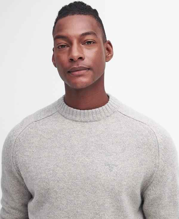 Barbour Grangetown Crew Neck Jumper Grå | BABO88644