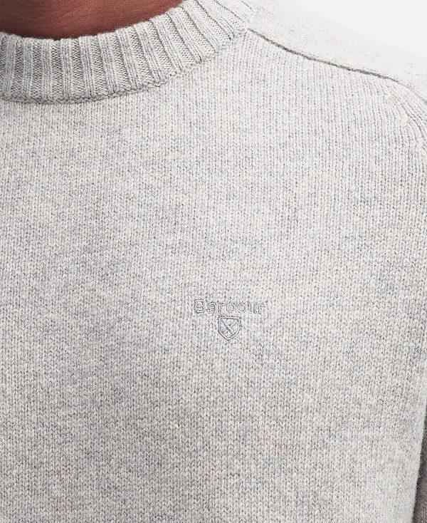 Barbour Grangetown Crew Neck Jumper Grå | BABO88644