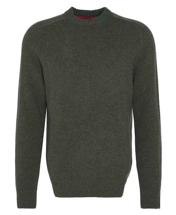 Barbour Grangetown Crew Neck Jumper Grøn | BABO88641