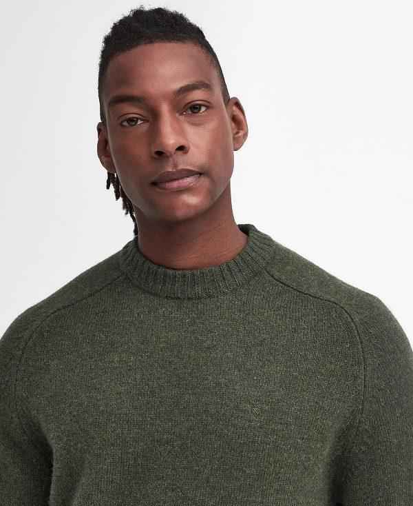 Barbour Grangetown Crew Neck Jumper Grøn | BABO88641