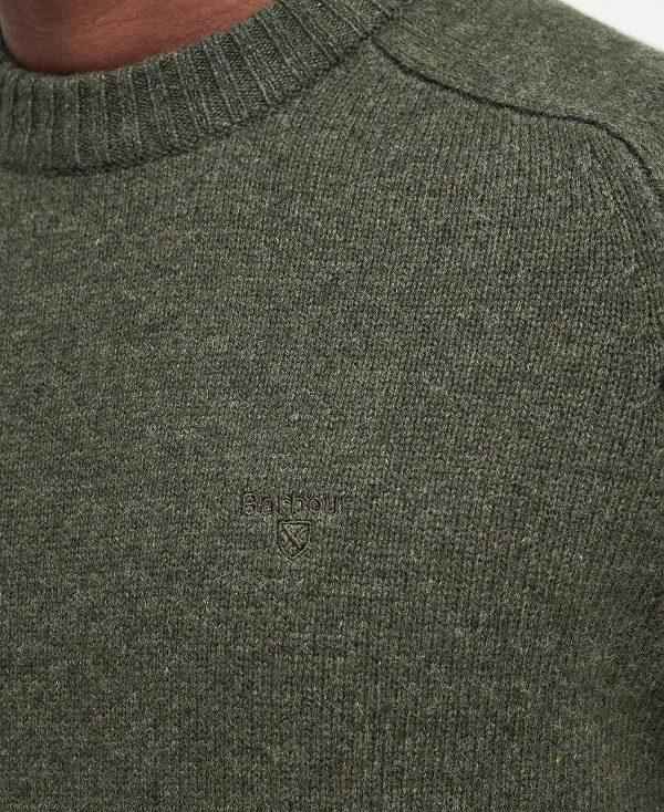 Barbour Grangetown Crew Neck Jumper Grøn | BABO88641