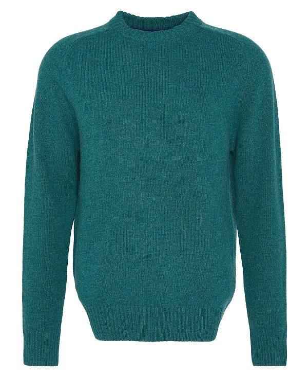 Barbour Grangetown Crew Neck Jumper Grøn | BABO88645