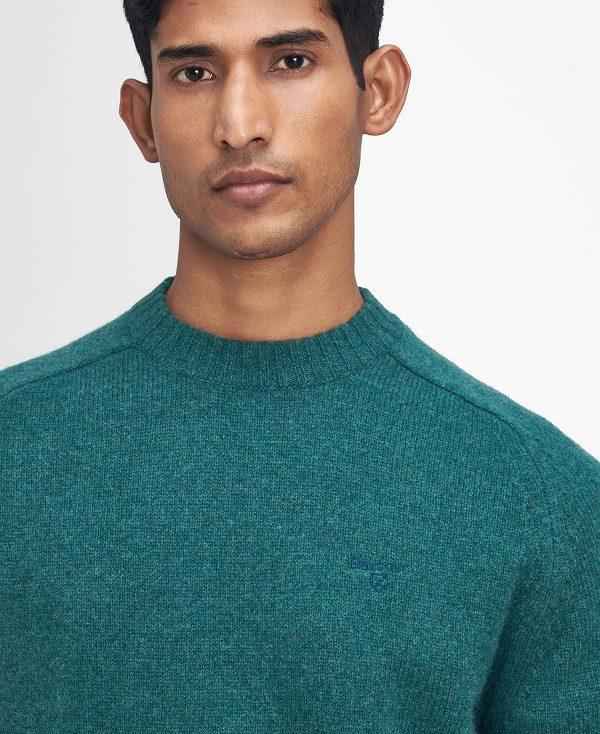 Barbour Grangetown Crew Neck Jumper Grøn | BABO88645