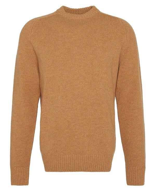 Barbour Grangetown Crew Neck Jumper Gul | BABO88639