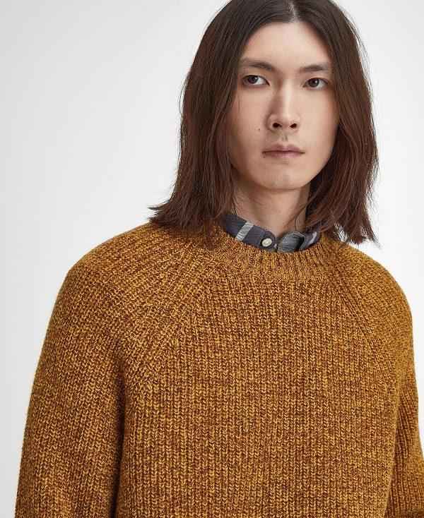 Barbour Griffiths Crew Neck Jumper Brune | BABO88681