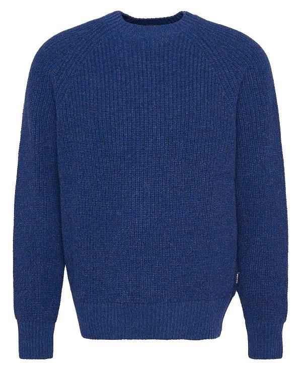 Barbour Griffiths Crew Neck Jumper Mørkeblå | BABO88686