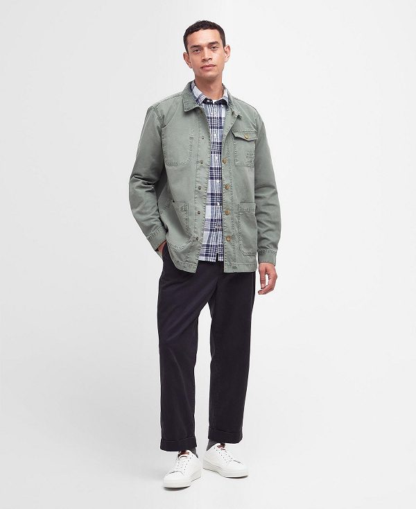 Barbour Grindle Overshirt Grøn | BABO87967