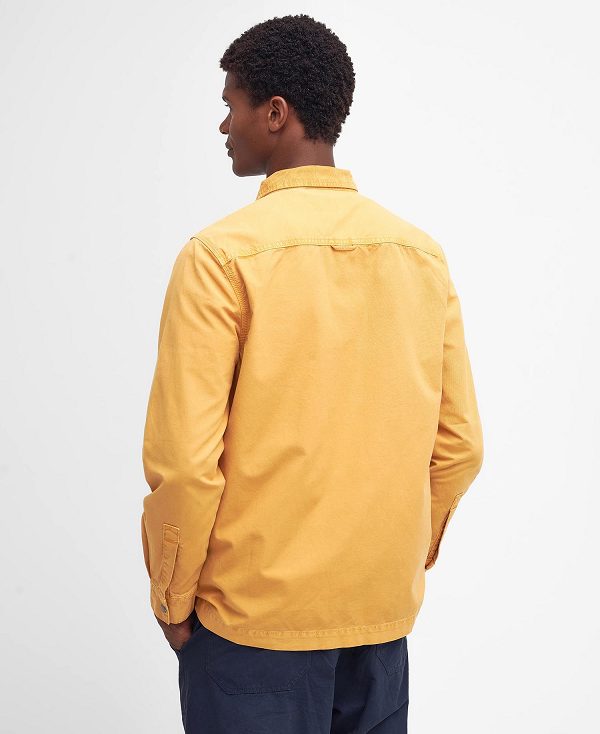 Barbour Grindle Overshirt Orange Guld | BABO87957