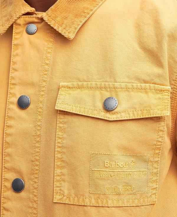 Barbour Grindle Overshirt Orange Guld | BABO87957