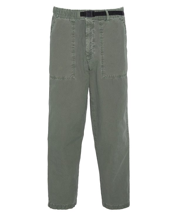 Barbour Grindle Straight-leg Trousers Grøn | BABO88785