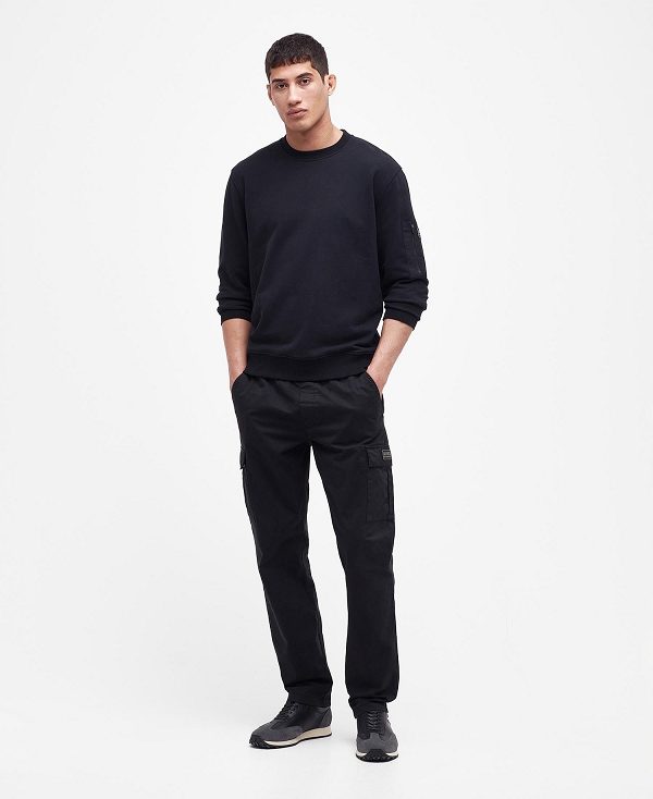 Barbour Grip Crew Neck Jumper Hvide | BABO88437