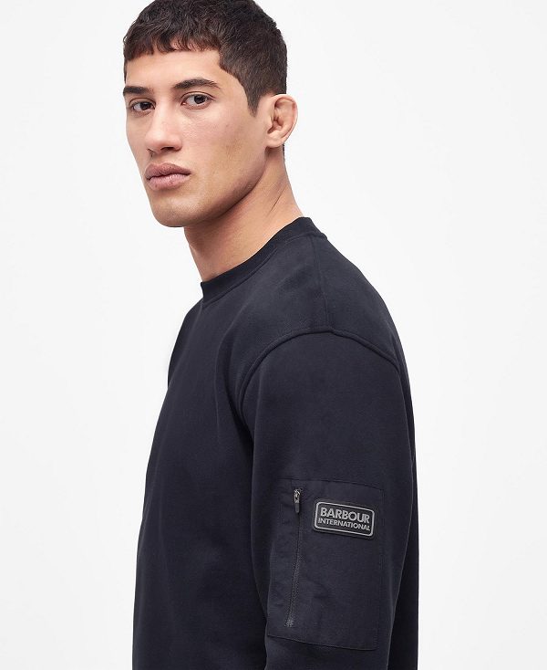 Barbour Grip Crew Neck Jumper Hvide | BABO88437