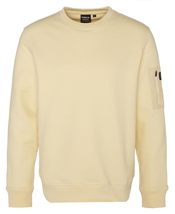 Barbour Grip Sweatshirt Hvide | BABO88458