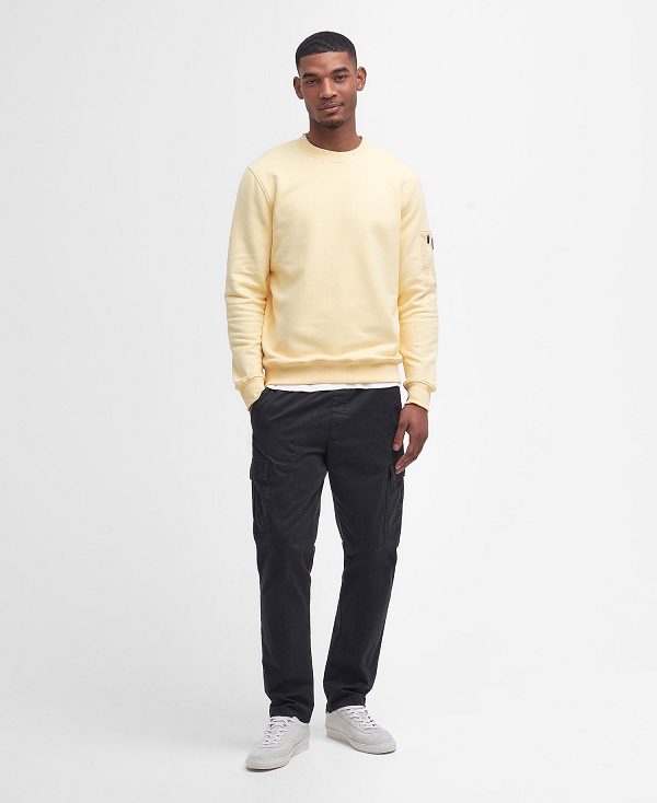 Barbour Grip Sweatshirt Hvide | BABO88458