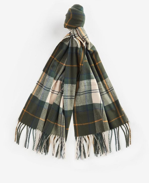 Barbour Hailes Tartan Scarf Lyserød | BABO90086