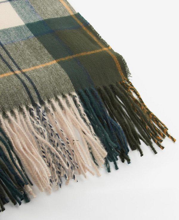 Barbour Hailes Tartan Scarf Lyserød | BABO90086