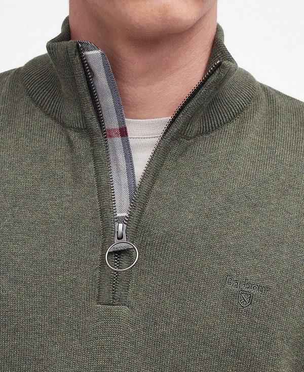 Barbour Half-zip Jumper Grøn | BABO88592