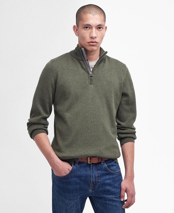 Barbour Half-zip Jumper Grøn | BABO88592